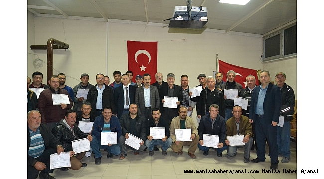 Arıcılık kursunu tamamlayanlara sertifikaları verildi