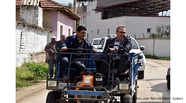 Başkan Karaçoban pat pat kullandı sorunları dinledi