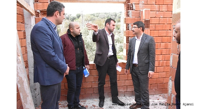 Belenyenice Mahallesinde çok amaçlı salon hızla yükseliyor