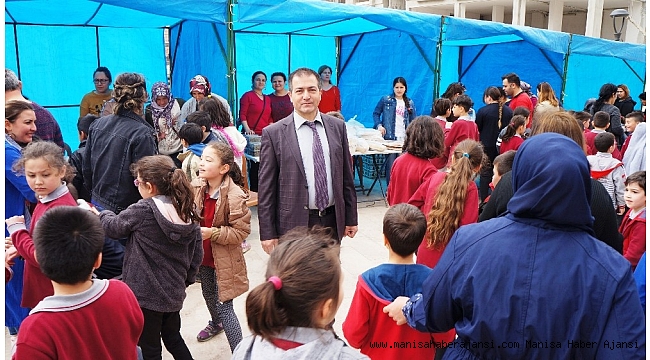 Okula güvenlik kamerası takılması için kermes yaptılar