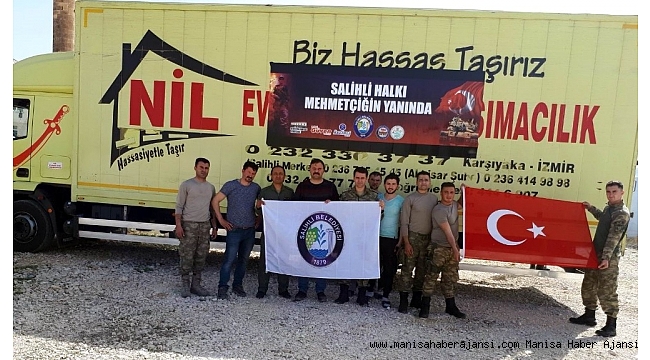 Salihli'den gönderilen yardımlar Mehmetçiğe ulaştı