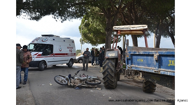 Saruhanlı'da trafik kazası: 1 yaralı