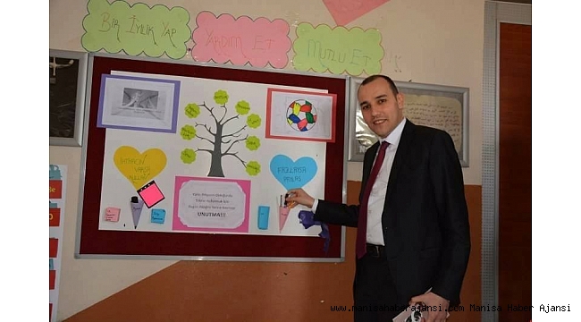 Selendi İmam-Hatip Lisesinde 'Askıda kalem, silgi' projesi