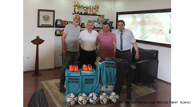 Başkan Yaralı'dan Yedi Eylül Spor Kulübüne malzeme desteği