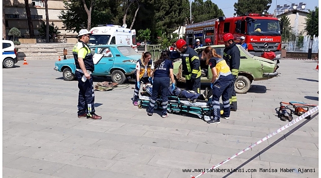 Kaza anını simülasyon aracında yaşadılar