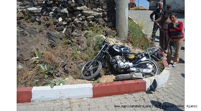 Manisa'da motosiklet kazası: 1 yaralı