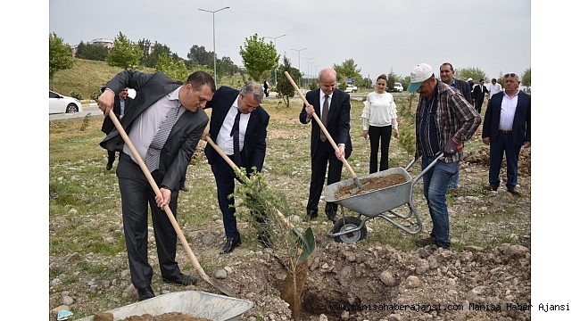 MCBÜ Muradiye Yerleşkesi Yunusemre ile ağaçlandırıldı