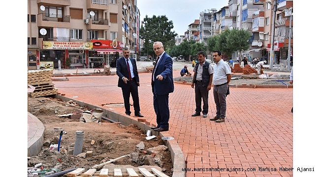 Atatürk caddesi modern görünüme kavuşuyor