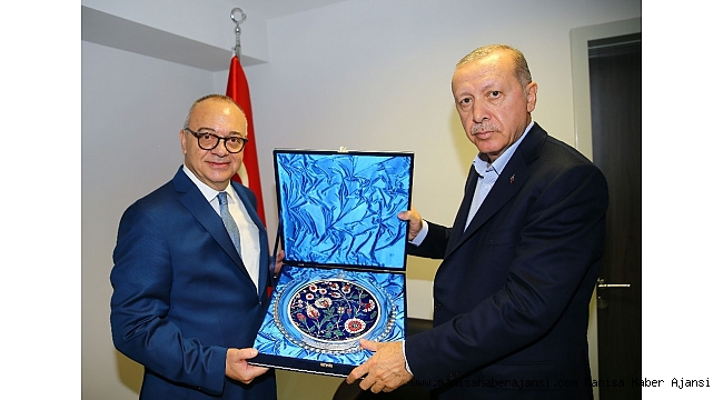 Başkan Ergün Cumhurbaşkanı Erdoğan ile bir araya geldi