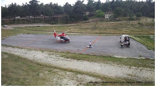 Gördes'te helikopter ambulans 10 günde 3 hayat kurtardı