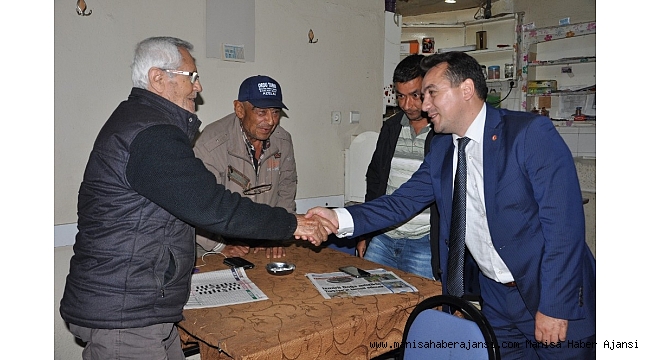 İYİ Parti adayı Eryılmaz, Ahmetli'de vatandaşı dinledi