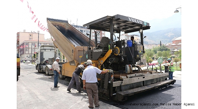 Manisa'da 55 bin metre kare asfalt yenilendi