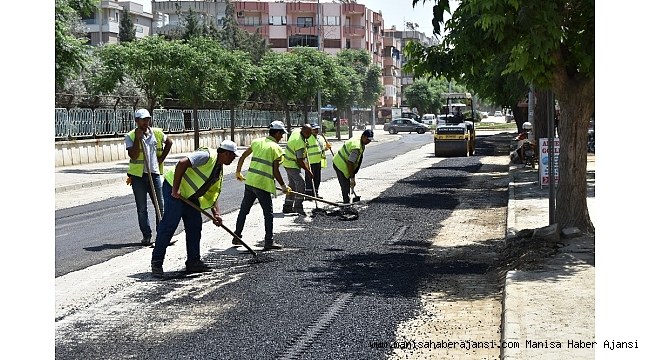 Salihli Belediyesi'nden asfalt kaplama çalışması