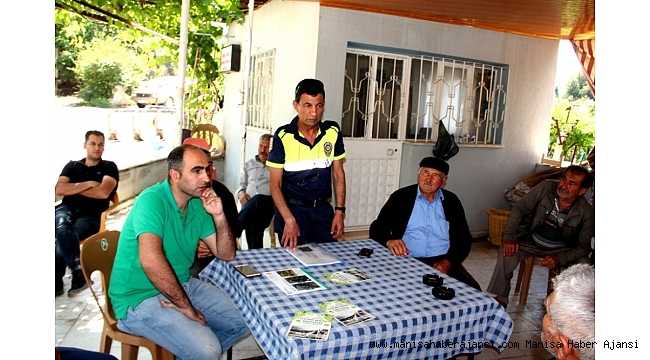 Sarıgöl'de çiftçilere trafik ve tarım ekipmanı kullanımı eğitimi