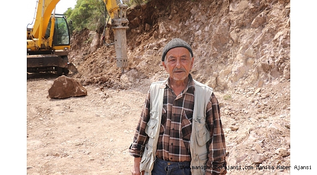 Yunusemre'den Örselli'de yol çalışması