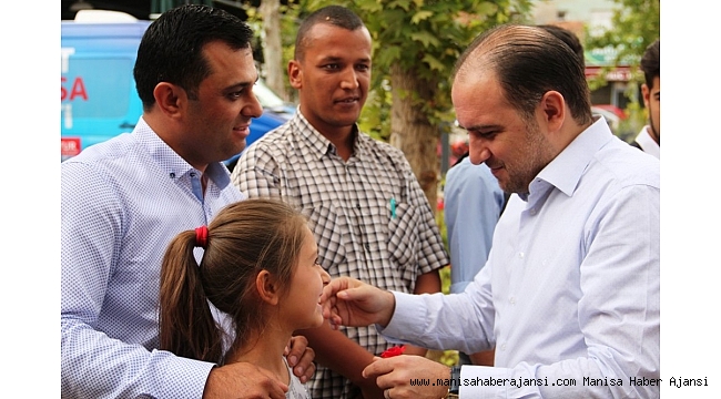 AK Parti'li Baybatur, Sarıgöl teşkilatıyla bayramlaştı
