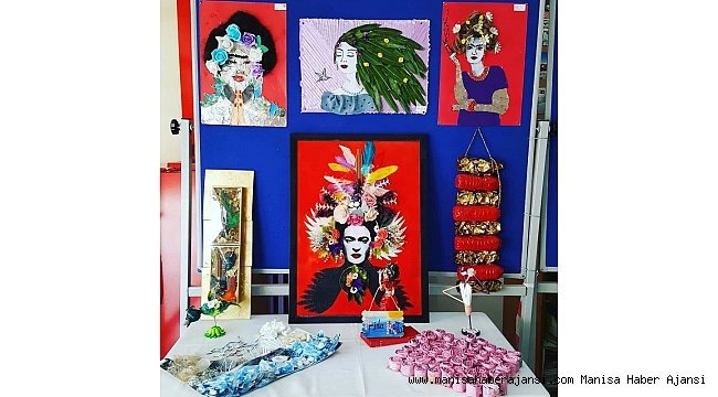 Atık malzemeleri sanat eserlerine dönüştürdüler