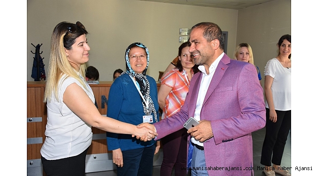 Başkan Uçak personeliyle bayramlaştı