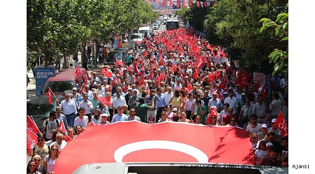 CHP Manisa'dan 'Büyük iktidar yürüyüşü'