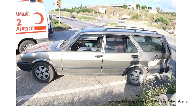 Kula'da kaza: 1 yaralı