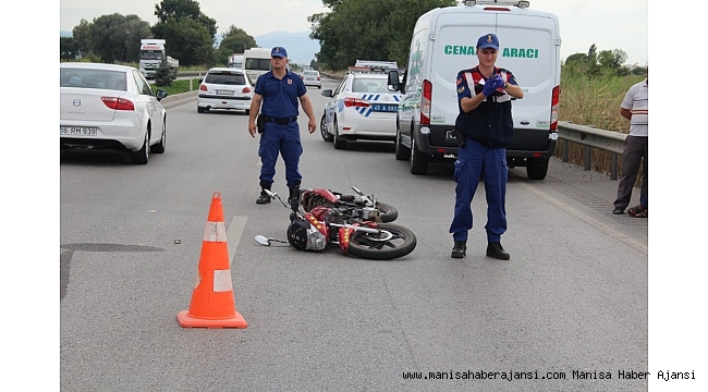 Manisa'da motosiklet kazası: 1 ölü