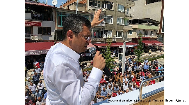 Özgür Özel Sarıgöl'de seçmenleriyle buluştu