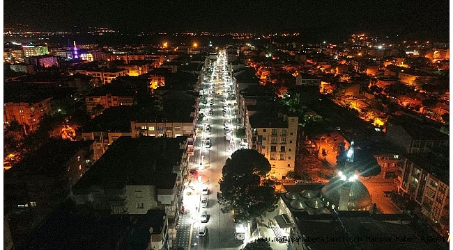 Salihli'de Şüheda caddesi ışıl ışıl