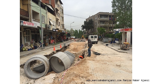 Soma&#039;nın 8 buçuk milyonluk yağmur suyu yatırımı tamamlandı