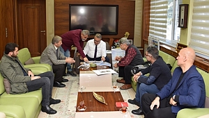 GAZETECİLER CEMİYETİ’NDEN BAŞKAN ÇERÇİ’YE ZİYARET