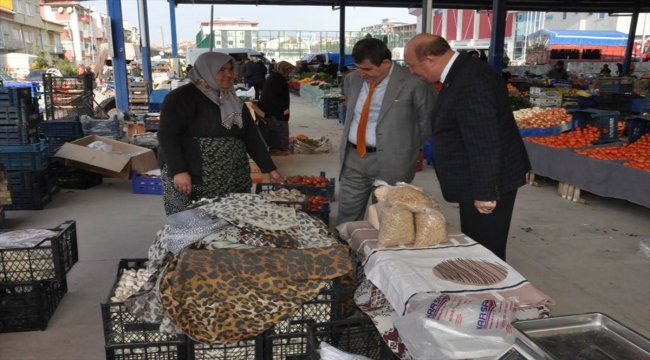 Kaymakam Eflatun Can Tortop'un esnaf ziyaretleri