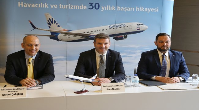 SunExpress'ten 2018'de 1,3 milyar avroluk "tarihi" ciro