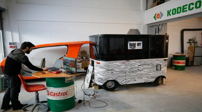 Yerli sürücüsüz elektrikli araç yola çıkmaya hazır