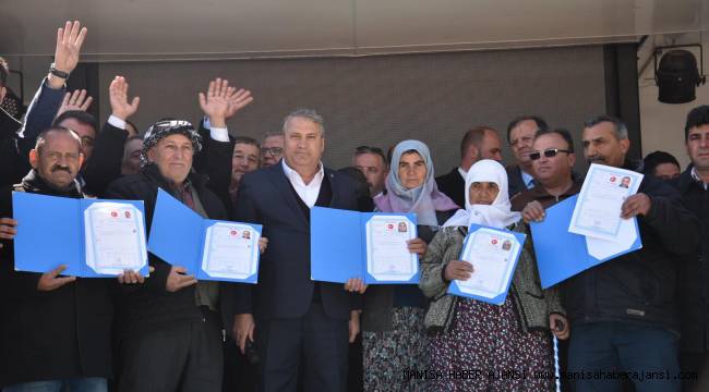 AKGEDİKLİLER TAPULARINA KAVUŞTU
