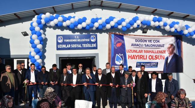UZUNLAR VE RECEPLİ SOSYAL TESİSE YUNUSEMRE İLE KAVUŞTU