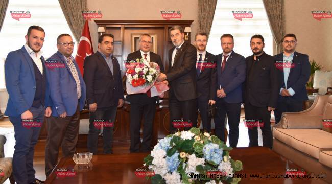 Manisa Çalışan Gazeteciler Derneği'nden Vali Deniz'e ziyaret
