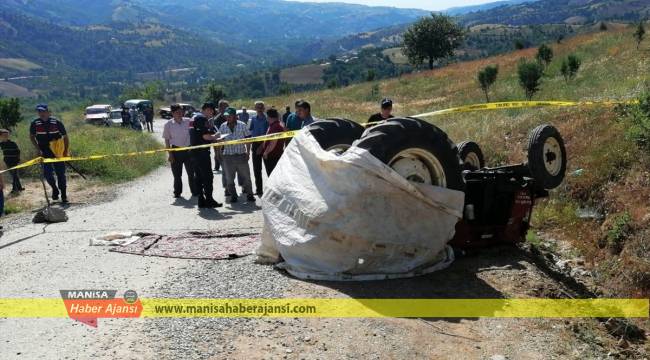 Manisa'da traktörün altında kalan kişi öldü