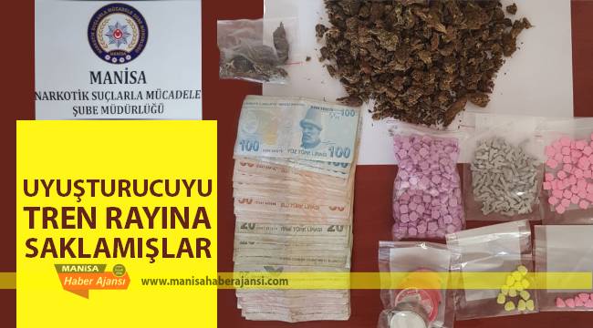 Uyuşturucuyu tren rayına saklamışlar