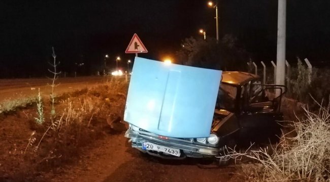 Denizli trafik kazası: 1 ölü, 1 yaralı