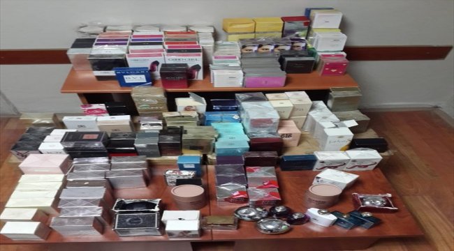 Kütahya'da kaçak parfüm operasyonu