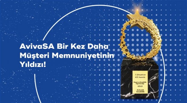AvivaSA, Müşteri Memnuniyeti Odaklı “A.C.E Awards”tan altınla döndü