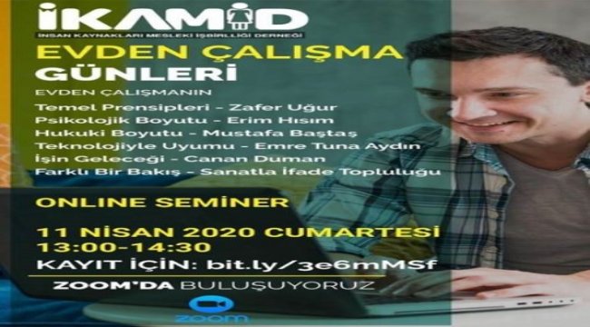 Evden çalışma günleri online semineri başlıyor