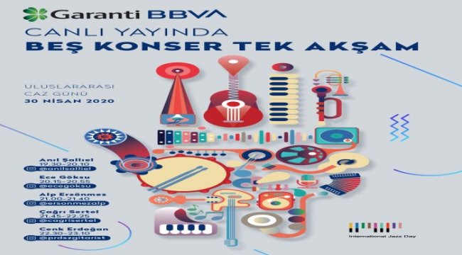 Garanti BBVA’dan Uluslararası Caz Günü’ne özel online festival