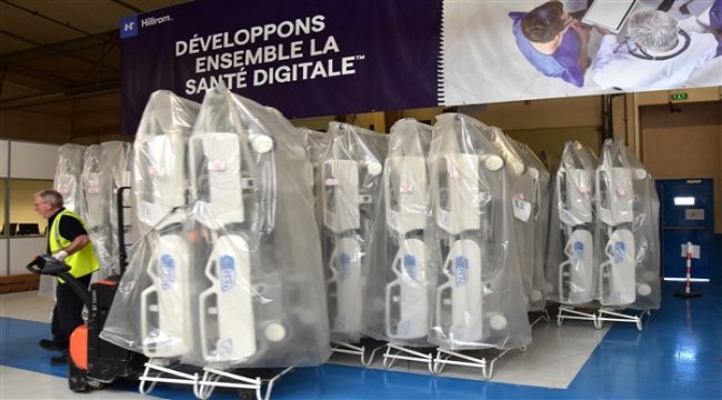 Hillrom Avrupa için haftada 1.000 tıbbi yatak taşıyor