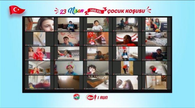 Minik adımlar 23 Nisan’ın 100. yılını koşarak kutladı