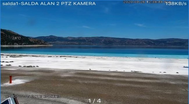 Salda Gölü'nden 24 saat canlı yayın
