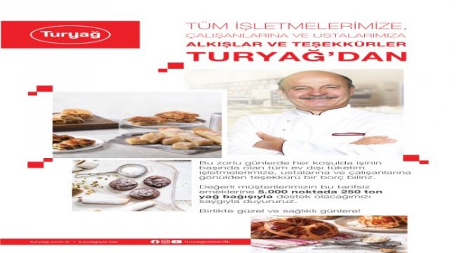 Turyağ'dan 5 bin noktaya 1 milyon 750 bin lira değerinde 250 ton yağ bağışı