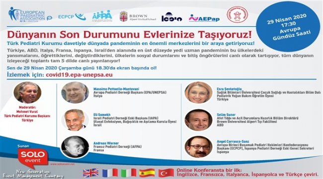 Uluslararası Covid-19 paneli 5 dilde takip edilebilecek