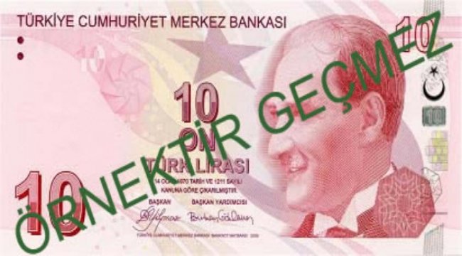 Yeni 10 liralık banknotlar tedavüle çıkıyor