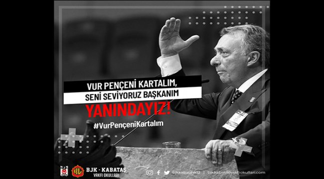 Beşiktaş Başkanı Ahmet Nur Çebi’ye moral videosu