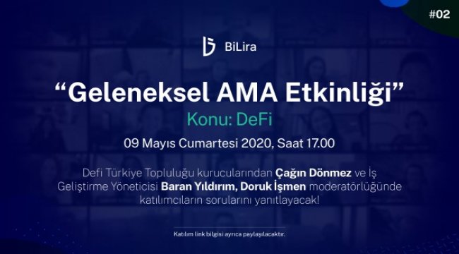BiLira Geleneksel AMA Etkinliğinde “DeFi” kavramını ele alacak